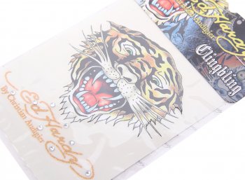 6 р. Наклейка TIGER 9х12 со стразами ED HARDY ED HARDY eh-00234  с доставкой в г. Кемерово. Увеличить фотографию 3