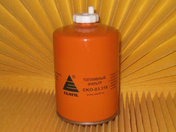489 р. Фильтр топливный КАМАЗ,ПАЗ грубой очистки (дв.CUMMINS 140,180,210) (ан.WK9165x) сепаратор EKOFIL EKOFIL eko-03.319  с доставкой в г. Кемерово. Увеличить фотографию 1