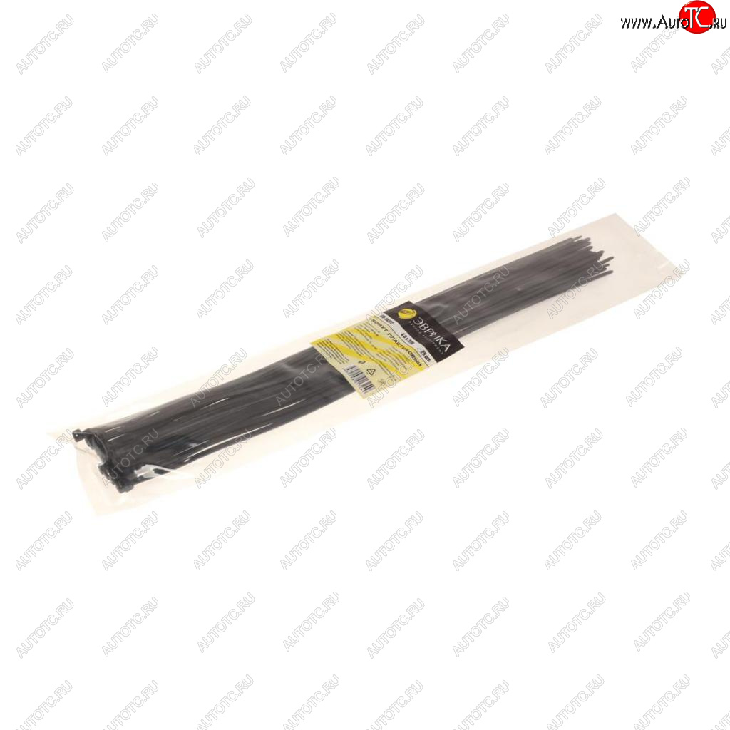 84 р. Хомут-стяжка 370х4.0 пластик черный (25шт.) ЭВРИКА ЭВРИКА er-14372  с доставкой в г. Кемерово