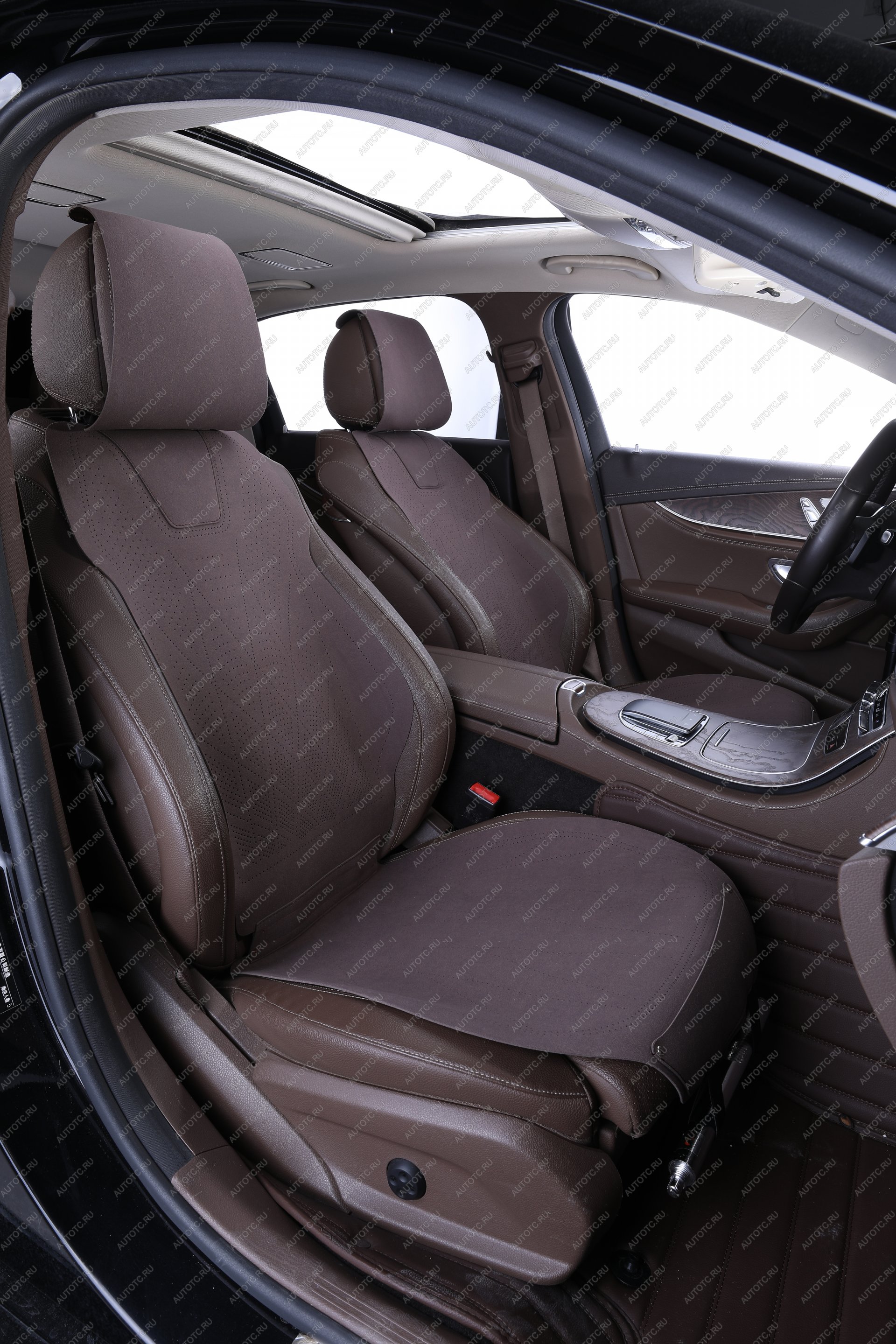 2 999 р. Накидка на сиденье (Air алькантара) Автопилот Haval H5 (2010-2013) (коричневый)  с доставкой в г. Кемерово