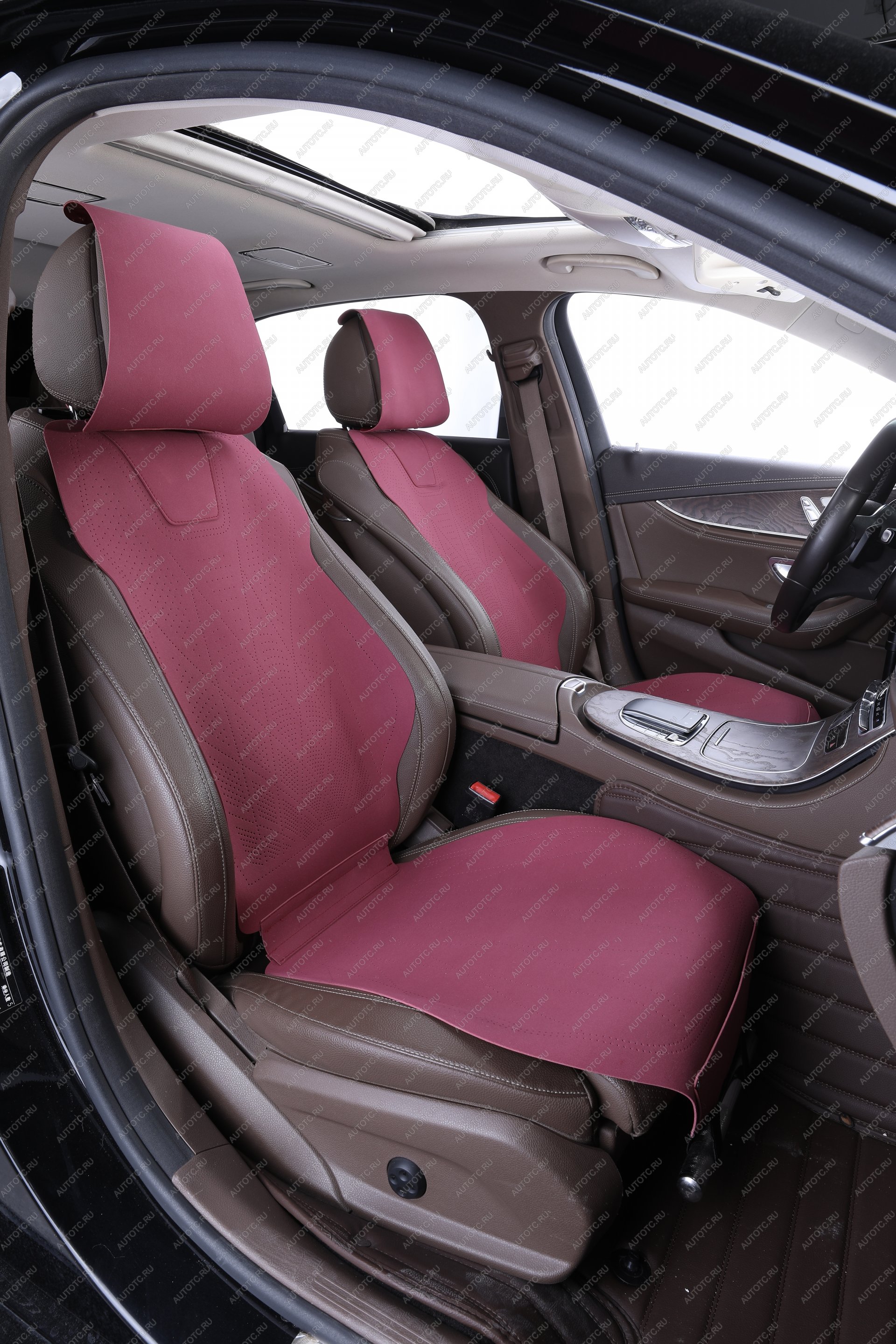 2 999 р. Накидка на сиденье (Air алькантара) Автопилот Haval H5 (2010-2013) (красный)  с доставкой в г. Кемерово
