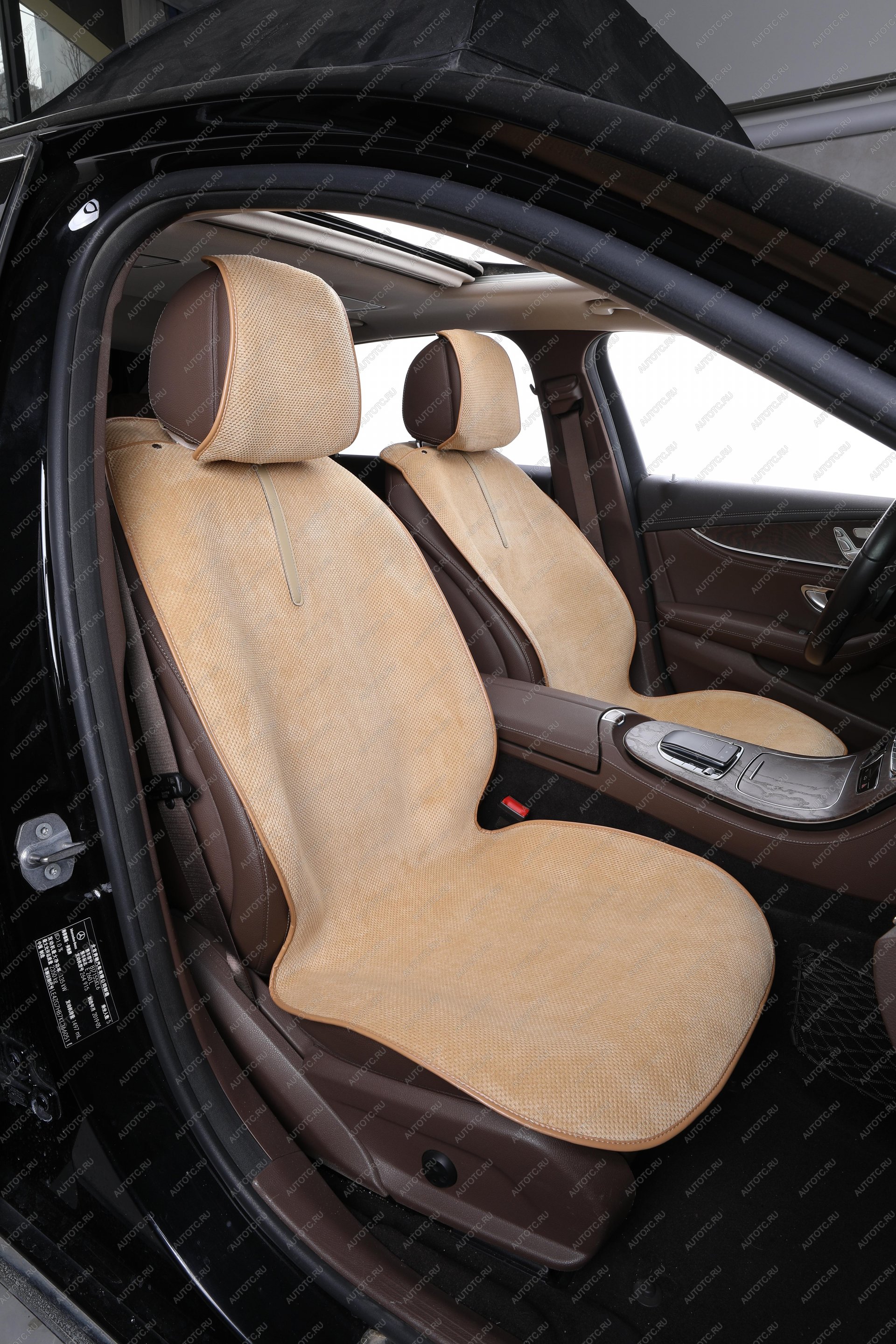 2 249 р. Накидка на сиденье (Galaxy велюр) Автопилот Geely GX7 (2011-2015) (бежевый)  с доставкой в г. Кемерово