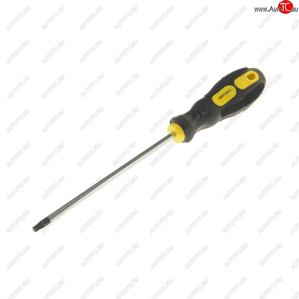 50 р. Отвертка TORX T30х150мм магнитная с противоскользящей ручкой ЭВРИКА ЭВРИКА er-7dt-06  с доставкой в г. Кемерово