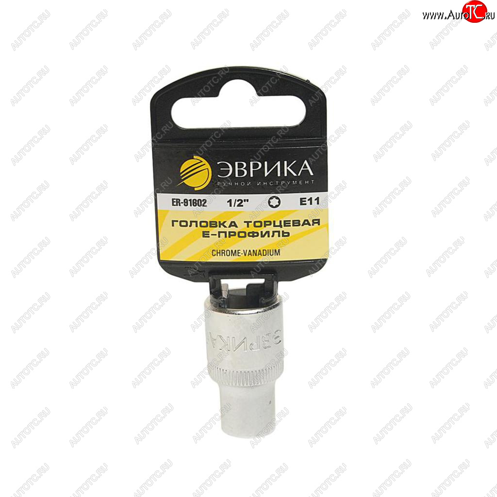 87 р. Головка торцевая 12 TORX E11 с держателем ЭВРИКА ЭВРИКА er-91602h  с доставкой в г. Кемерово
