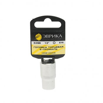 86 р. Головка торцевая 1/2 TORX E16 с держателем ЭВРИКА ЭВРИКА er-91605h ЭВРИКА er-91605h  с доставкой в г. Кемерово. Увеличить фотографию 1