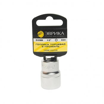 72 р. Головка торцевая 12 TORX E24 с держателем ЭВРИКА ЭВРИКА er-91609h  с доставкой в г. Кемерово. Увеличить фотографию 1