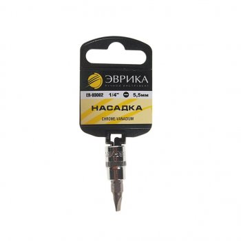 21 р. Бита-головка 14 SL5.5 L=37мм с держателем ЭВРИКА ЭВРИКА er-93002h  с доставкой в г. Кемерово. Увеличить фотографию 1