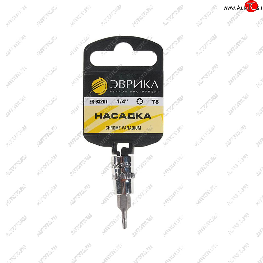 21 р. Бита-головка 1/4 TORX T8х37мм с держателем ЭВРИКА ЭВРИКА er-93201h ЭВРИКА er-93201h  с доставкой в г. Кемерово