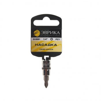 20 р. Бита-головка 1/4 POZIDRIVE PZ 1.0х37мм с держателем ЭВРИКА ЭВРИКА er-93301h ЭВРИКА er-93301h  с доставкой в г. Кемерово. Увеличить фотографию 1