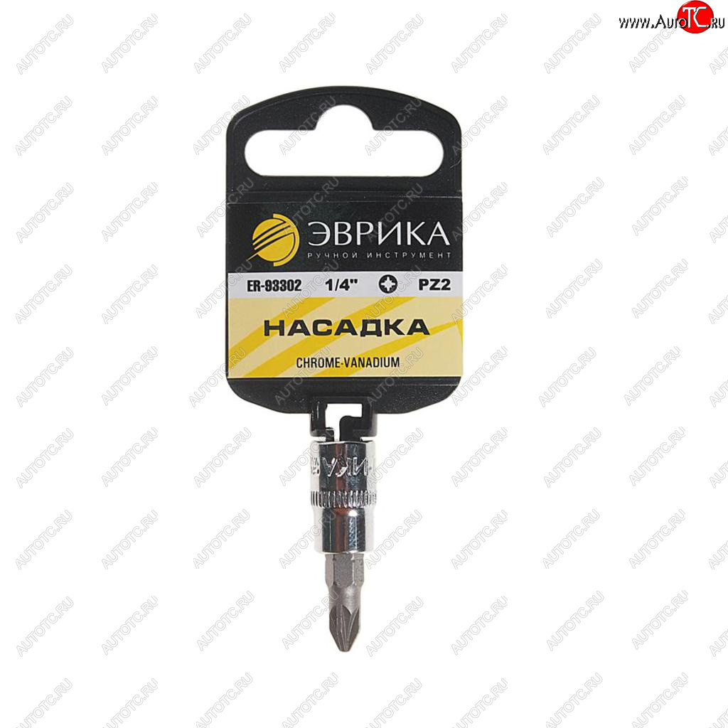 20 р. Бита-головка 14 POZIDRIVE PZ 2.0х37мм с держателем ЭВРИКА ЭВРИКА er-93302h  с доставкой в г. Кемерово