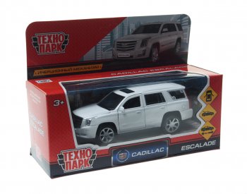 799 р. Модель автомобиля CADILLAC Escalade металлическая ТЕХНОПАРК ТЕХНОПАРК escalade-wt  с доставкой в г. Кемерово. Увеличить фотографию 1