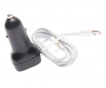 619 р. Устройство зарядное в прикуриватель 1USB + 1 Type C 12V кабель USB Type C EARLDOM EARLDOM es-cc2c black  с доставкой в г. Кемерово. Увеличить фотографию 2