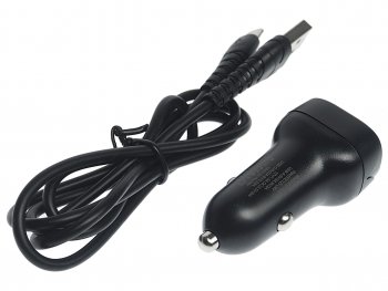 539 р. Устройство зарядное в прикуриватель 1USB 12V кабель micro USB EARLDOM EARLDOM es-cc2m black  с доставкой в г. Кемерово. Увеличить фотографию 2