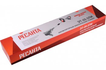 6 899 р. Газонокосилка (триммер) аккумуляторная 20.0В 2.0Ач 7000обмин.,захват 28см, леска РЕСАНТА РЕСАНТА эт-20-2ли  с доставкой в г. Кемерово. Увеличить фотографию 6
