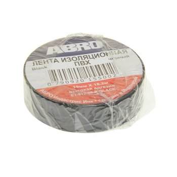 98 р. Изолента ПВХ черная 18ммх18.2м ABRO ABRO et-912-18-20-blk-rw  с доставкой в г. Кемерово. Увеличить фотографию 1
