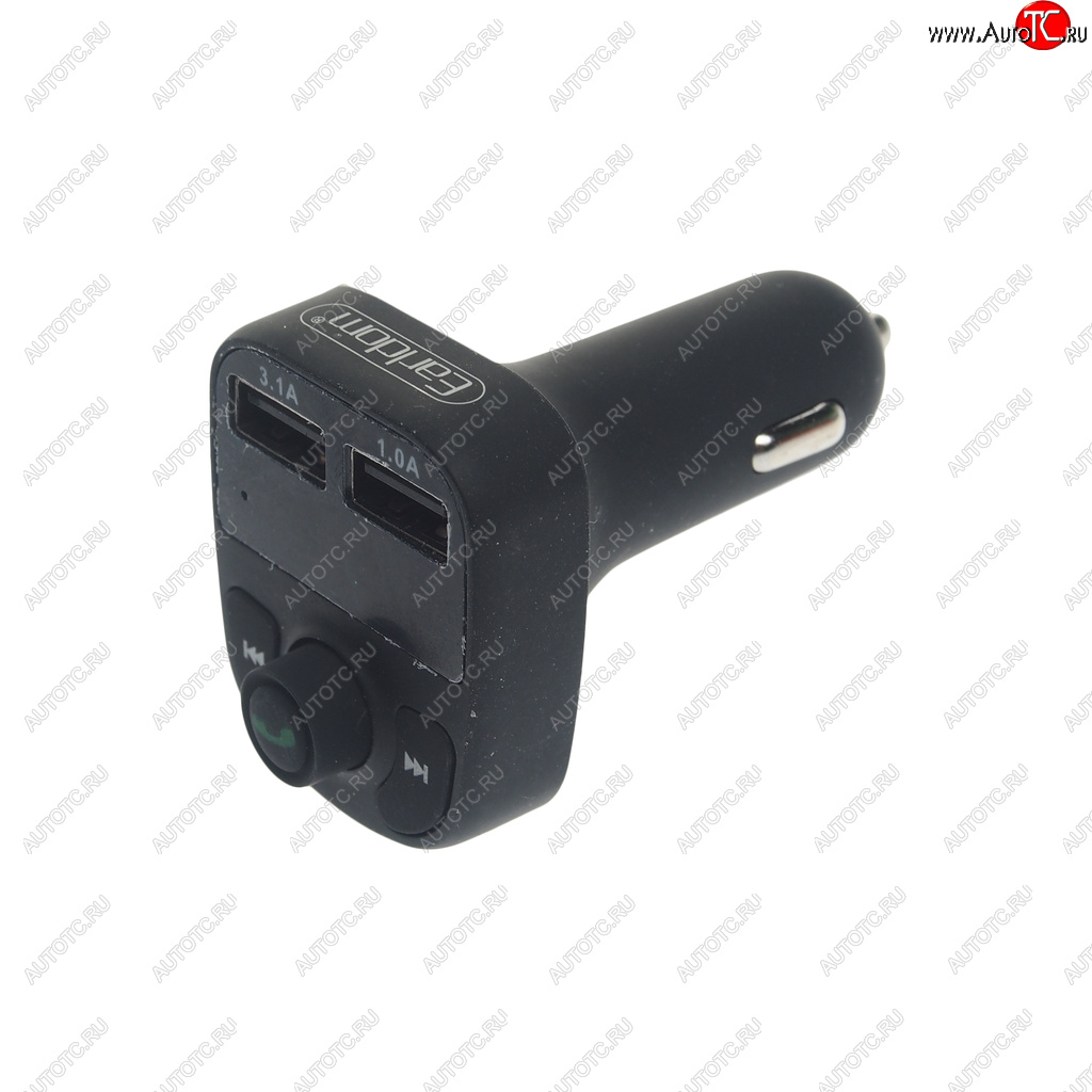 959 р. Устройство зарядное в прикуриватель с трансмиттером (bluetooth,hands free) EARLDOM EARLDOM et-m29 black  с доставкой в г. Кемерово