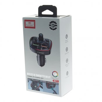 899 р. Устройство зарядное в прикуриватель с трансмиттером (bluetooth,hands free) EARLDOM EARLDOM et-m71 black  с доставкой в г. Кемерово. Увеличить фотографию 4