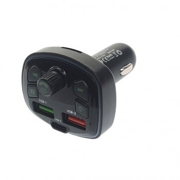 899 р. Устройство зарядное в прикуриватель с трансмиттером (bluetooth,hands free) EARLDOM EARLDOM et-m71 black  с доставкой в г. Кемерово. Увеличить фотографию 1