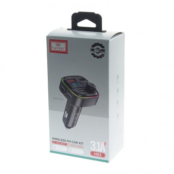 899 р. Устройство зарядное в прикуриватель с трансмиттером (bluetooth,hands free) EARLDOM EARLDOM et-m83 black  с доставкой в г. Кемерово. Увеличить фотографию 3