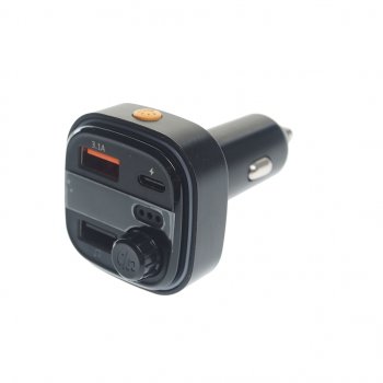 899 р. Устройство зарядное в прикуриватель с трансмиттером (bluetooth,hands free) EARLDOM EARLDOM et-m83 black  с доставкой в г. Кемерово. Увеличить фотографию 1