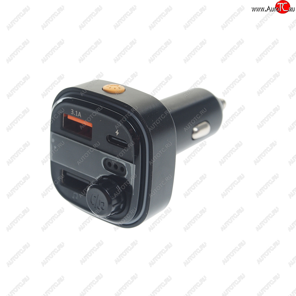 899 р. Устройство зарядное в прикуриватель с трансмиттером (bluetooth,hands free) EARLDOM EARLDOM et-m83 black  с доставкой в г. Кемерово