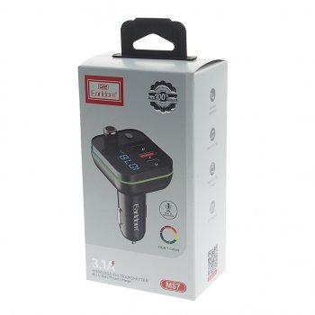 859 р. Устройство зарядное в прикуриватель с трансмиттером (bluetooth,hands free) EARLDOM EARLDOM et-m87 black  с доставкой в г. Кемерово. Увеличить фотографию 4