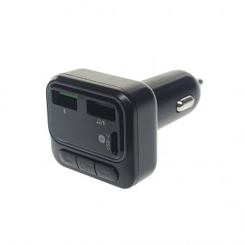 969 р. Устройство зарядное в прикуриватель с трансмиттером (bluetooth,hands free) EARLDOM EARLDOM et-m96 black  с доставкой в г. Кемерово. Увеличить фотографию 1