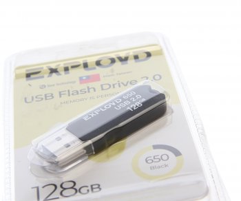 799 р. Карта памяти USB 128GB EXPLOYD EXPLOYD ex-128gb-650-black  с доставкой в г. Кемерово. Увеличить фотографию 2