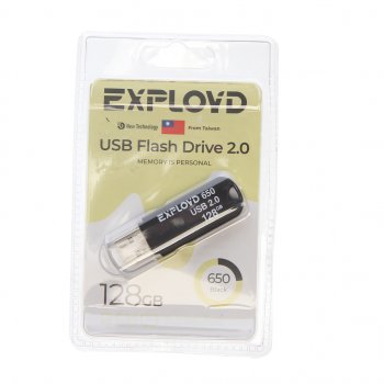 799 р. Карта памяти USB 128GB EXPLOYD EXPLOYD ex-128gb-650-black  с доставкой в г. Кемерово. Увеличить фотографию 1
