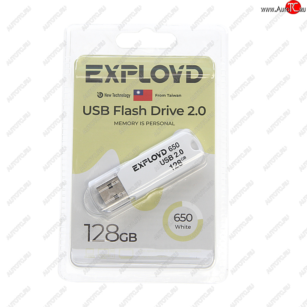 899 р. Карта памяти USB 128GB EXPLOYD EXPLOYD ex-128gb-650-white  с доставкой в г. Кемерово