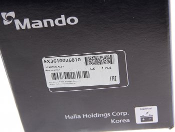 14 449 р. Стартер KIA Rio (10-) (1.4/1.6) MANDO MANDO ex3610026810 MANDO ex3610026810  с доставкой в г. Кемерово. Увеличить фотографию 5