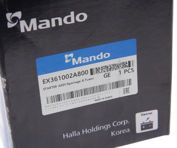 7 999 р. Стартер HYUNDAI i40 (13-) KIA Optima (13-) (1.7) MANDO MANDO ex361002a800 MANDO ex361002a800  с доставкой в г. Кемерово. Увеличить фотографию 6