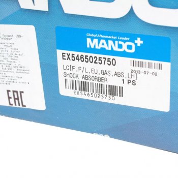 6 199 р. Амортизатор HYUNDAI Accent (99-) передний левый газовый MANDO MANDO ex5465025750  с доставкой в г. Кемерово. Увеличить фотографию 3