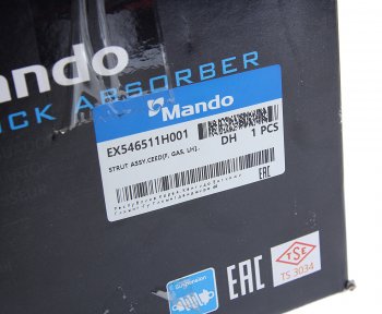7 249 р. Амортизатор KIA Ceed (06-) передний левый газовый MANDO MANDO ex546511h001  с доставкой в г. Кемерово. Увеличить фотографию 6