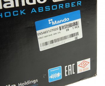9 249 р. Амортизатор HYUNDAI Sonata (10-) KIA Optima (10-) передний левый газовый MANDO MANDO ex546512t020 MANDO ex546512t020  с доставкой в г. Кемерово. Увеличить фотографию 6