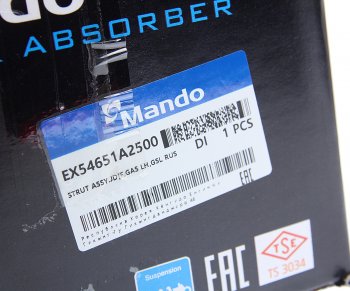 9 999 р. Амортизатор KIA Ceed (12-) передний левый газовый MANDO MANDO ex54651a2500 MANDO ex54651a2500  с доставкой в г. Кемерово. Увеличить фотографию 6