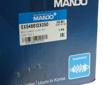 4 999 р. Амортизатор HYUNDAI Elantra (12-) передний правый газовый MANDO MANDO ex546613x050  с доставкой в г. Кемерово. Увеличить фотографию 4