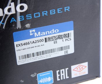 6 999 р. Амортизатор KIA Ceed (12-) передний правый газовый MANDO MANDO ex54661a2500  с доставкой в г. Кемерово. Увеличить фотографию 6