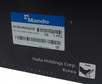 9 599 р. Суппорт KIA Optima (11-) передний правый MANDO MANDO ex581903qa50 MANDO ex581903qa50  с доставкой в г. Кемерово. Увеличить фотографию 7