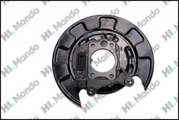 4 749 р. Кожух HYUNDAI Tucson (04-) KIA Sportage (04-) (2WD) диска тормозного заднего левого MANDO MANDO ex582512e000  с доставкой в г. Кемерово. Увеличить фотографию 1