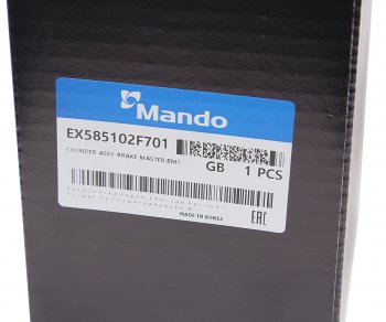 6 349 р. Цилиндр тормозной главный KIA Cerato (07-) (4АТ) (АБС) MANDO MANDO ex585102f701 MANDO ex585102f701  с доставкой в г. Кемерово. Увеличить фотографию 5
