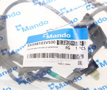 1 599 р. Датчик АБС HYUNDAI Grandeur (12-),Azera (12-) колеса переднего левого MANDO MANDO ex598103v500 MANDO ex598103v500  с доставкой в г. Кемерово. Увеличить фотографию 2