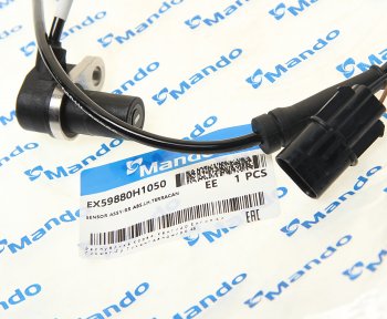 2 299 р. Датчик АБС HYUNDAI Terracan (01-) колеса заднего левого MANDO MANDO ex59880h1050 MANDO ex59880h1050  с доставкой в г. Кемерово. Увеличить фотографию 2