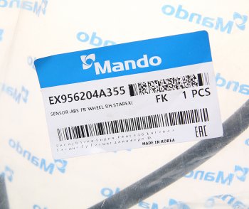 3 399 р. Датчик АБС HYUNDAI Starex H-1 (05-) (2WD) колеса переднего правого MANDO MANDO ex956204a355 MANDO ex956204a355  с доставкой в г. Кемерово. Увеличить фотографию 2