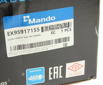 8 949 р. Амортизатор CHEVROLET Aveo (12-) (1.6) передний правый газовый MANDO MANDO ex95917155  с доставкой в г. Кемерово. Увеличить фотографию 6