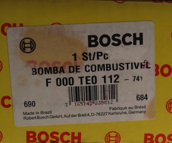 4 399 р. Насос топливный VW Passat (92-) электрический BOSCH BOSCH f000te0112  с доставкой в г. Кемерово. Увеличить фотографию 4
