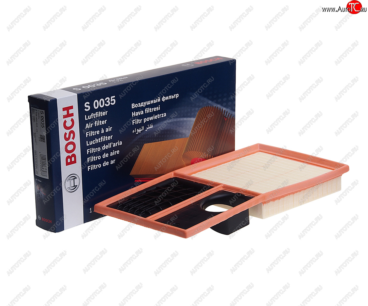 1 139 р. Фильтр воздушный VW Golf (09-13),Polo (09-) SEAT Leon (06-12) BOSCH BOSCH f026400035  с доставкой в г. Кемерово