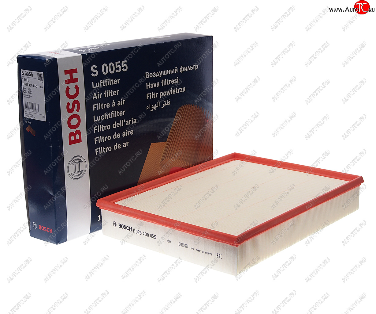 1 239 р. Фильтр воздушный MERCEDES Sprinter (906) (2.2 D) VW Crafter (2.5 D3.0 D3.5 D) BOSCH BOSCH f026400055  с доставкой в г. Кемерово
