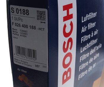 1 069 р. Фильтр воздушный TOYOTA Camry (06-),Rav 4 (06-) BOSCH BOSCH f026400188 BOSCH f026400188  с доставкой в г. Кемерово. Увеличить фотографию 2