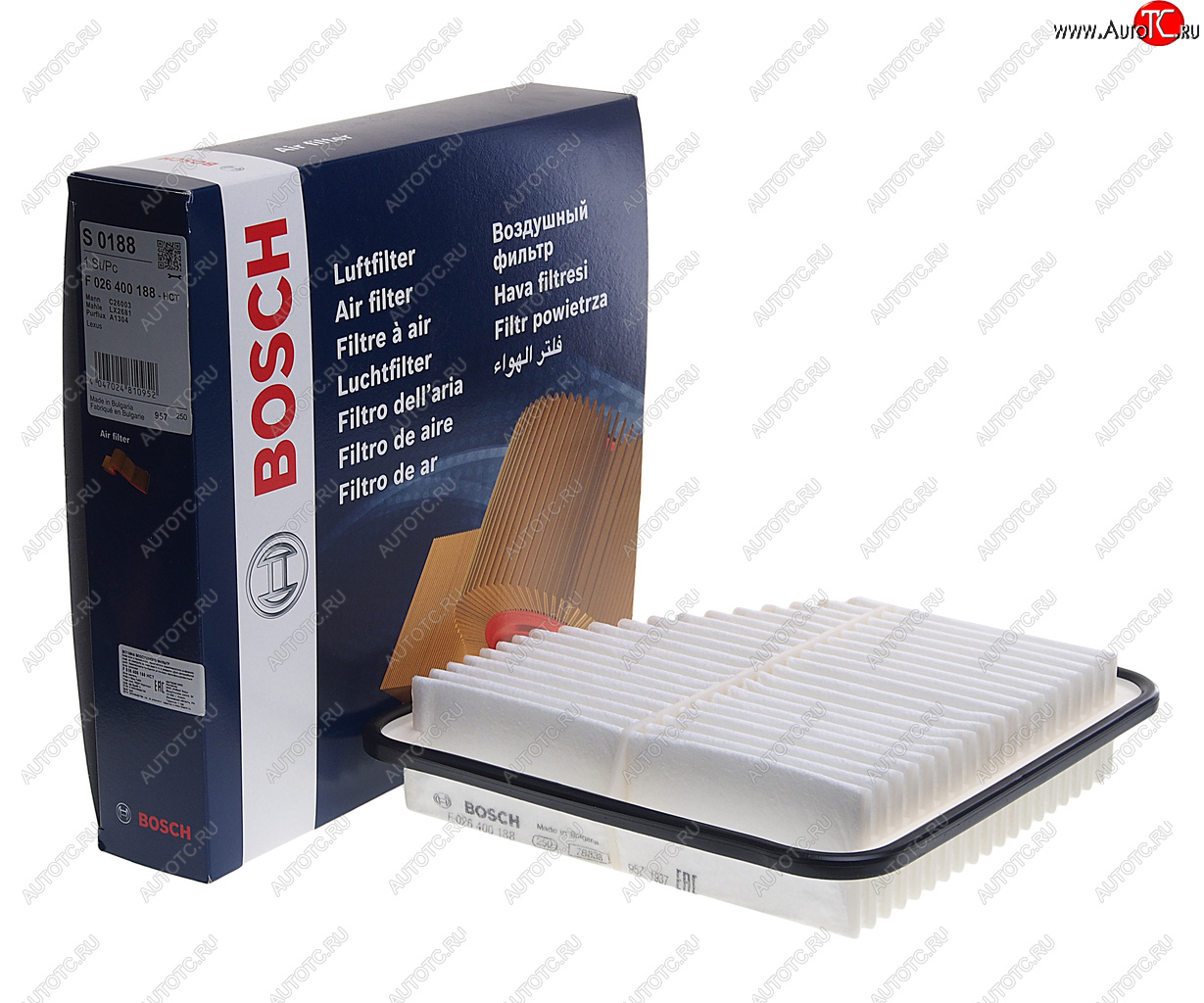 1 069 р. Фильтр воздушный TOYOTA Camry (06-),Rav 4 (06-) BOSCH BOSCH f026400188 BOSCH f026400188  с доставкой в г. Кемерово